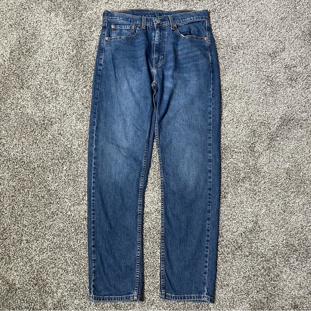 Levi's 505 Regular Fit Dark Wash Stretch Straight Leg Jeans W32 L32
